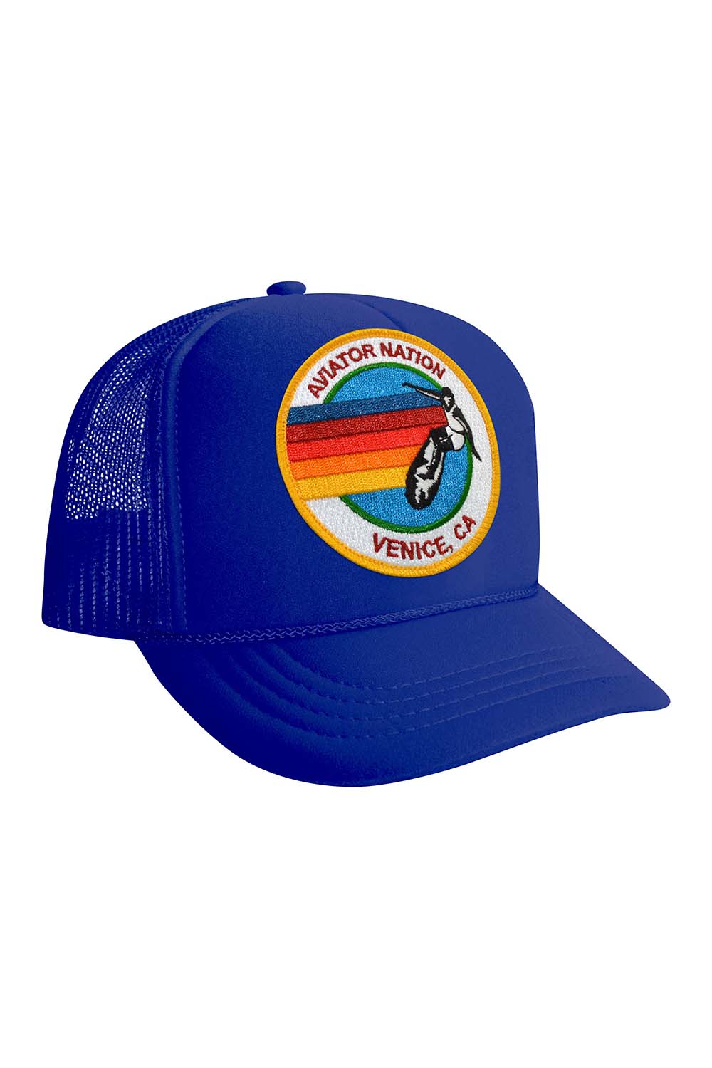 KID'S SIGNATURE LOGO - VINTAGE TRUCKER HAT Kid's Hat Aviator Nation OS ROYAL 