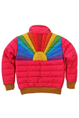 KID'S SUNBURST JACKET - JAZZY PINK Kid's Outerwear Aviator Nation 
