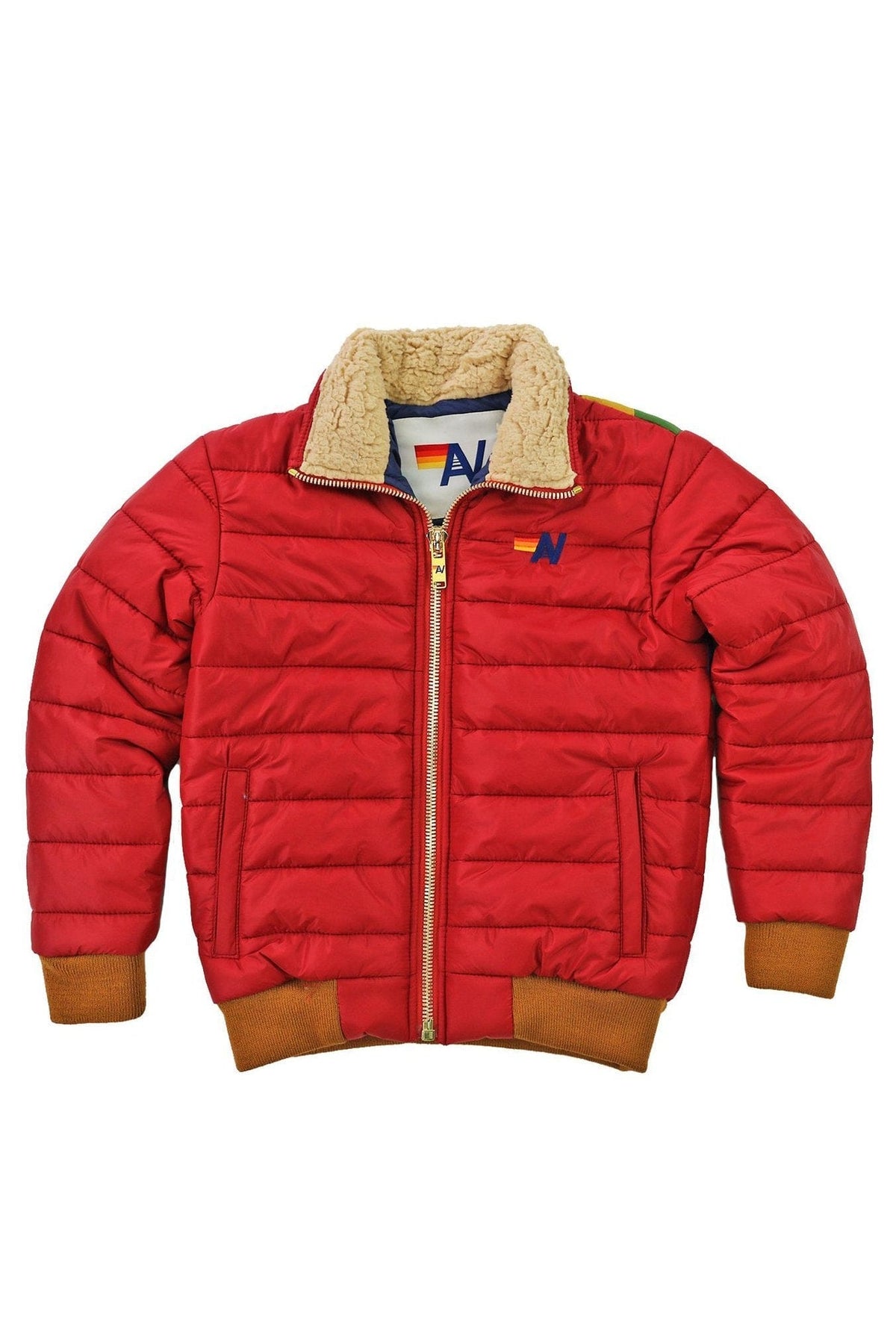 KID'S SUNBURST JACKET - RED Kid's Outerwear Aviator Nation 