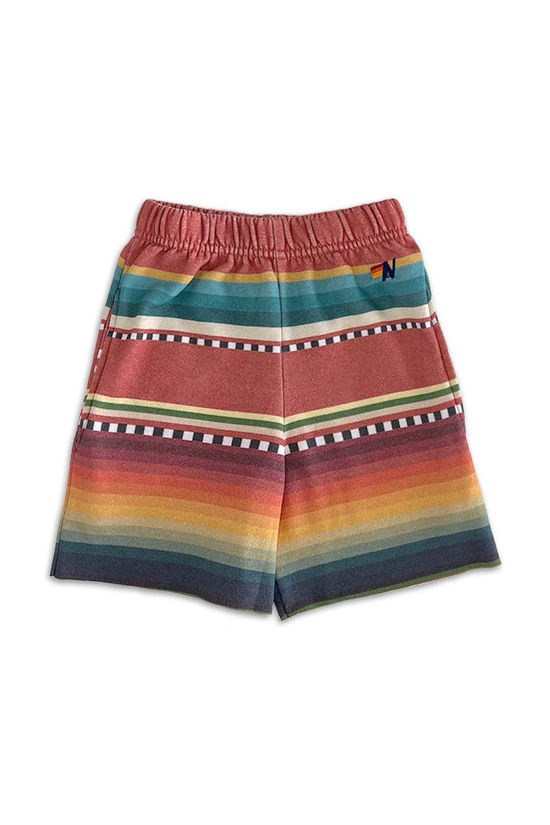 KID'S TULUM SWEATSHORTS - RED Kids Shorts Aviator Nation 
