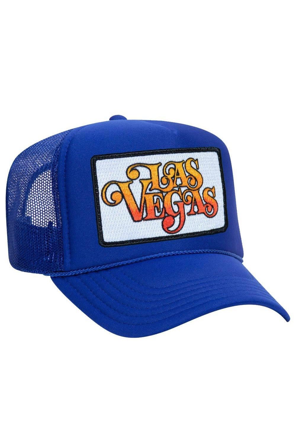 LAS VEGAS SCRIPT TRUCKER HAT HATS Aviator Nation OS ROYAL 