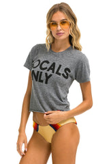 LOCALS ONLY BOYFRIEND TEE - HEATHER GREY Boyfriend Tee Aviator Nation 