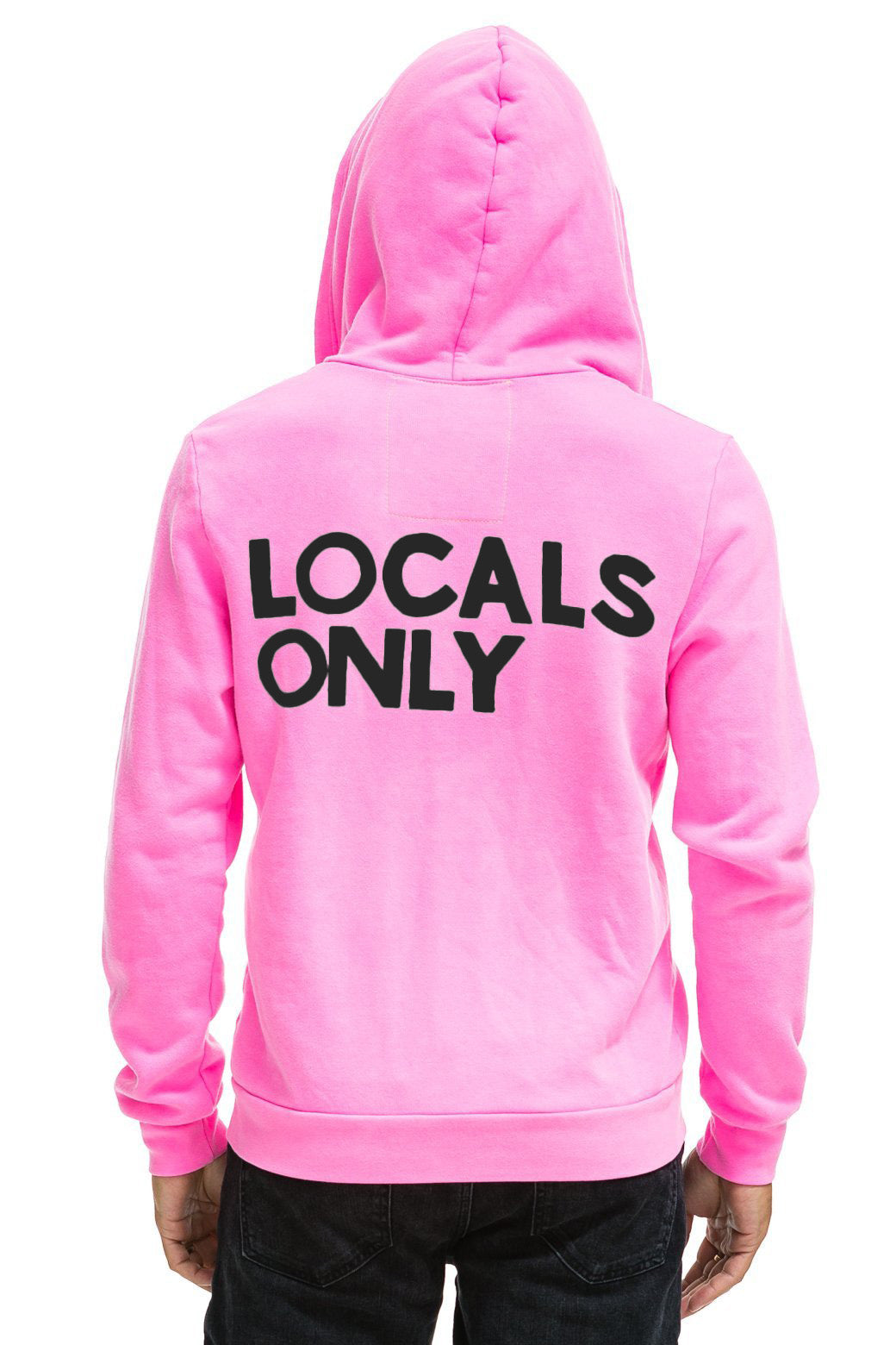 LOCALS ONLY HOODIE - NEON PINK Hoodie Aviator Nation 
