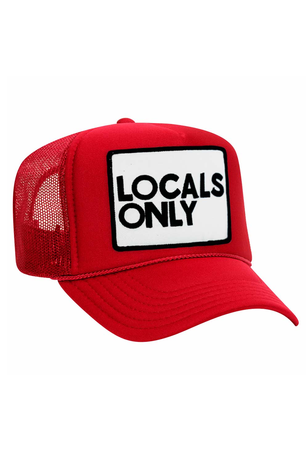 LOCALS ONLY VINTAGE TRUCKER HAT HATS Aviator Nation OS RED 