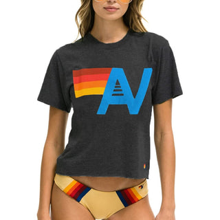 LOGO BOYFRIEND TEE - CHARCOAL Boyfriend Tee Aviator Nation 