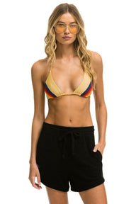 LOGO EMBROIDERY LIGHT WEIGHT LOUNGER SHORT - BLACK Aviator Nation 
