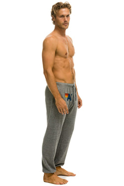 LOGO SWEATPANTS - HEATHER GREY Mens Sweatpants Aviator Nation 