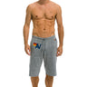 LOGO SWEATSHORTS - HEATHER GREY Men's Shorts Aviator Nation 
