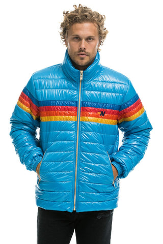 MEN'S 4 STRIPE TRAVELER JACKET - OCEAN GLOSSY Jacket Aviator Nation 