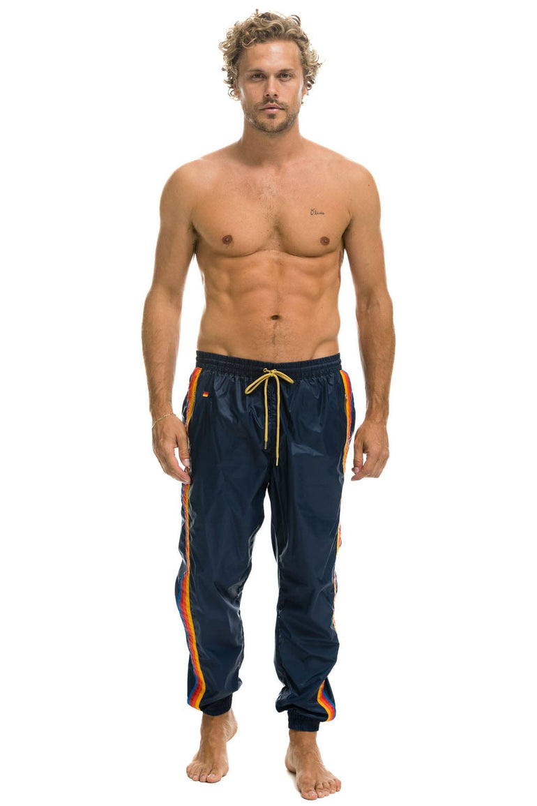 MEN'S 4 STRIPE WIND PANT - NAVY Outerwear Aviator Nation 