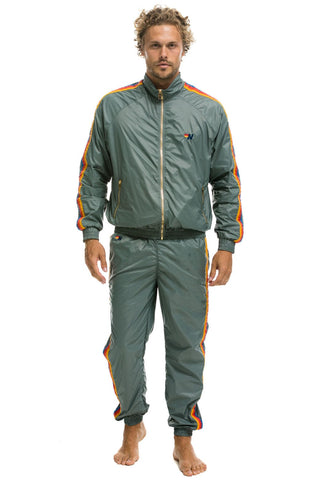 MEN'S 4 STRIPE WIND PANT - SEDONA GREY Outerwear Aviator Nation 
