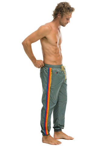 MEN'S 4 STRIPE WIND PANT - SEDONA GREY Outerwear Aviator Nation 