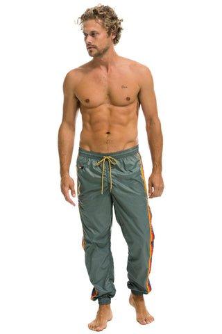 MEN'S 4 STRIPE WIND PANT - SEDONA GREY Outerwear Aviator Nation 