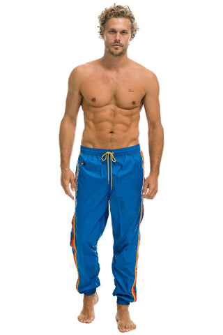 MEN'S 4 STRIPE WIND PANT - SNORKEL BLUE Outerwear Aviator Nation 