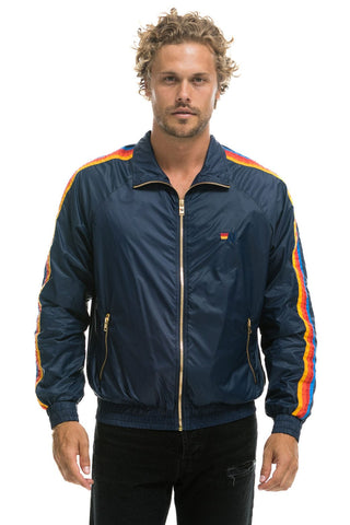 MEN'S 4 STRIPE WINDBREAKER - NAVY Jacket Aviator Nation 