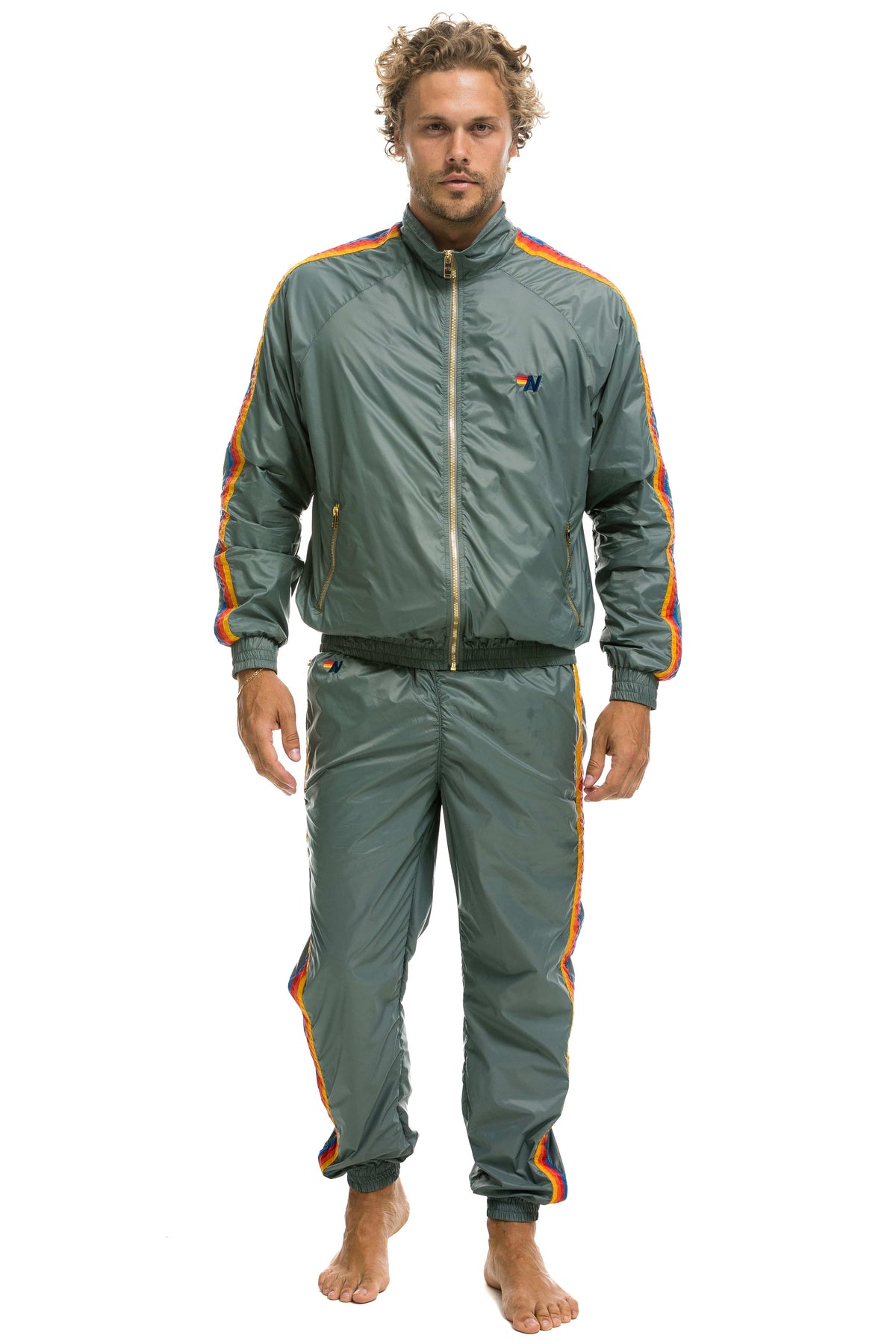 MEN'S 4 STRIPE WINDBREAKER - SEDONA Men's Windbreaker Aviator Nation 