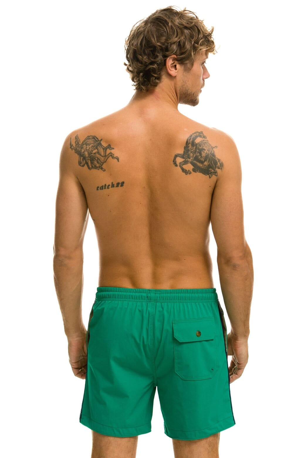 MEN'S 5 STRIPE FLEX SHORTS - AMAZON Men's Board Shorts Aviator Nation 
