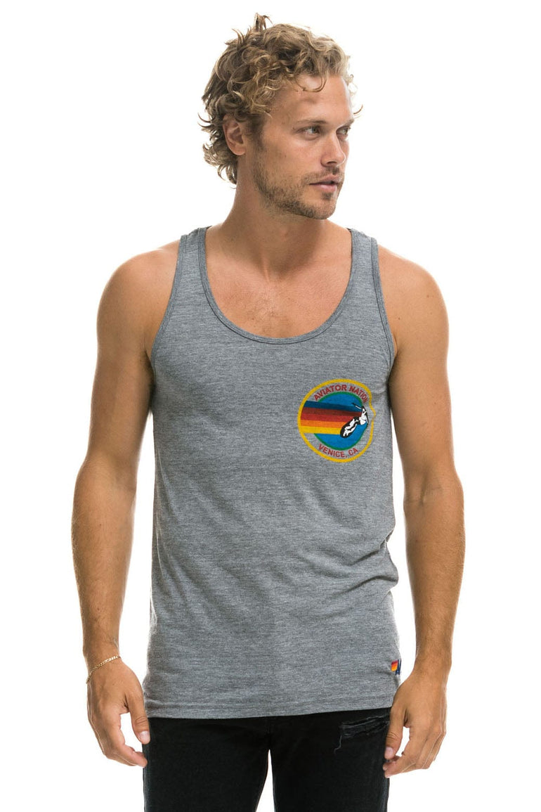 MEN'S AVIATOR NATION TANK - HEATHER GREY Men's Tank Aviator Nation