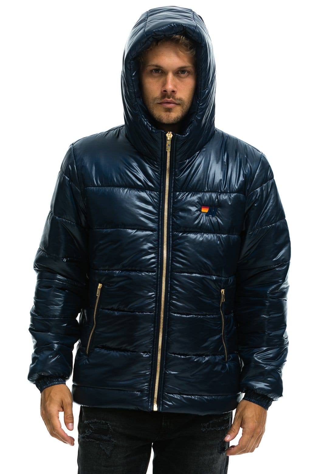MEN'S BOLT LUXE TREKKER JACKET - GLOSSY NAVY Jacket Aviator Nation 