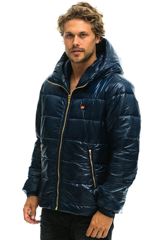 MEN'S BOLT LUXE TREKKER JACKET - GLOSSY NAVY Jacket Aviator Nation 