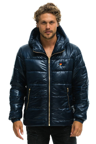 MEN'S BOLT LUXE TREKKER JACKET - GLOSSY NAVY Jacket Aviator Nation 