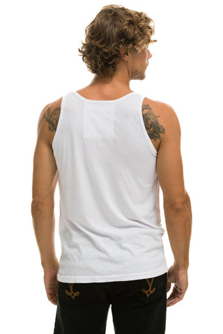 MEN'S BOLT TANK - WHITE Men's Tank Aviator Nation 