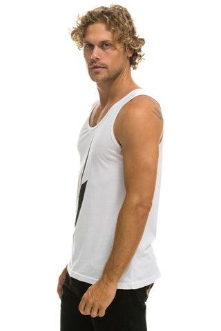MEN'S BOLT TANK - WHITE Men's Tank Aviator Nation 