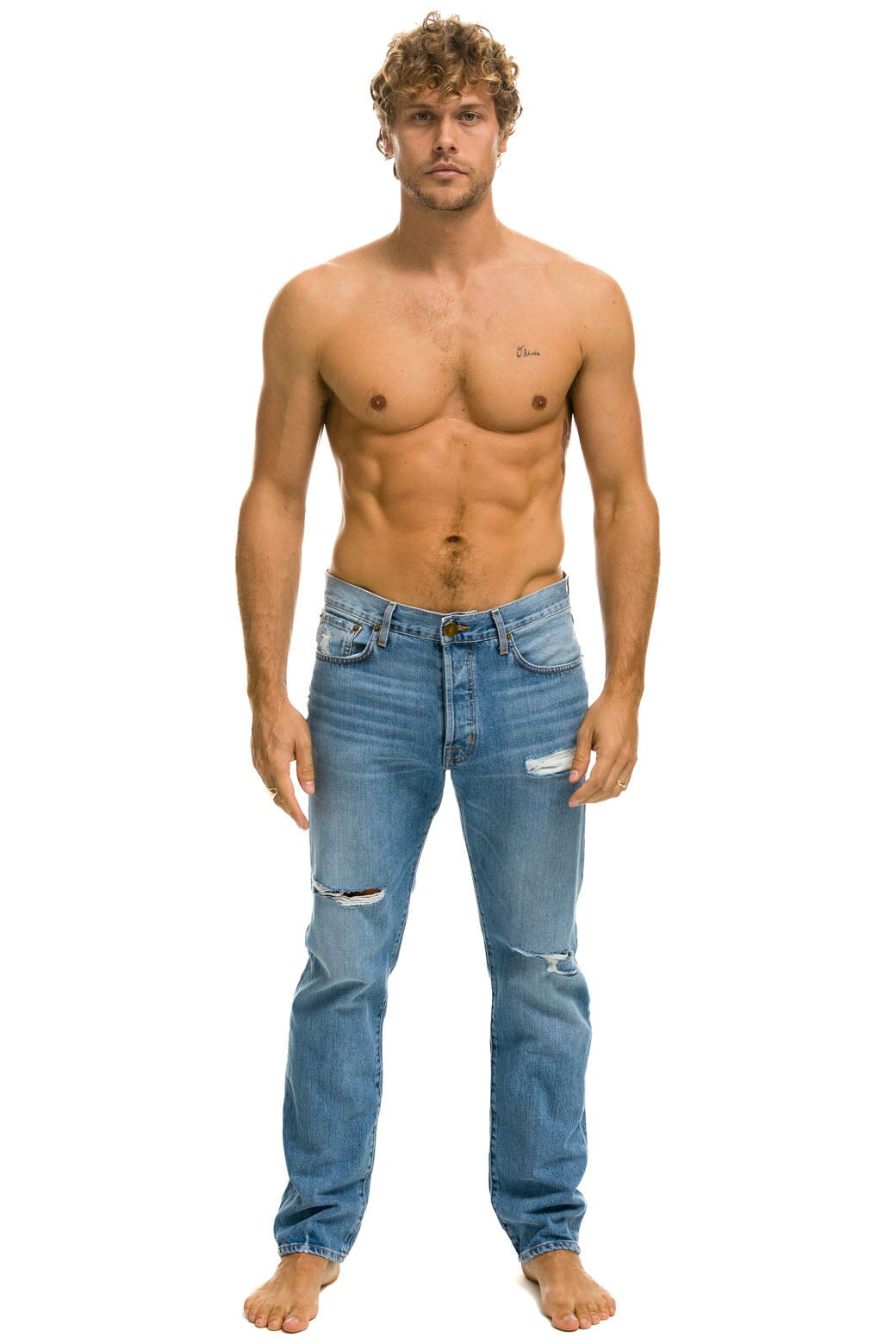 MEN'S CLASSIC STRAIGHT LEG DENIM JEAN - SUPER LIGHT Men's Jeans Aviator Nation 