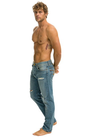 MEN'S CLASSIC STRAIGHT LEG DENIM JEAN - VINTAGE Men's Jeans Aviator Nation 