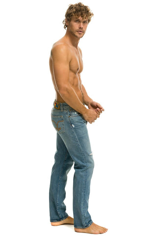 MEN'S CLASSIC STRAIGHT LEG DENIM JEAN - VINTAGE Men's Jeans Aviator Nation 