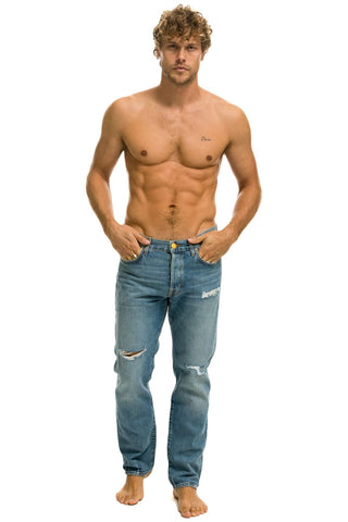 MEN'S CLASSIC STRAIGHT LEG DENIM JEAN - VINTAGE Men's Jeans Aviator Nation 