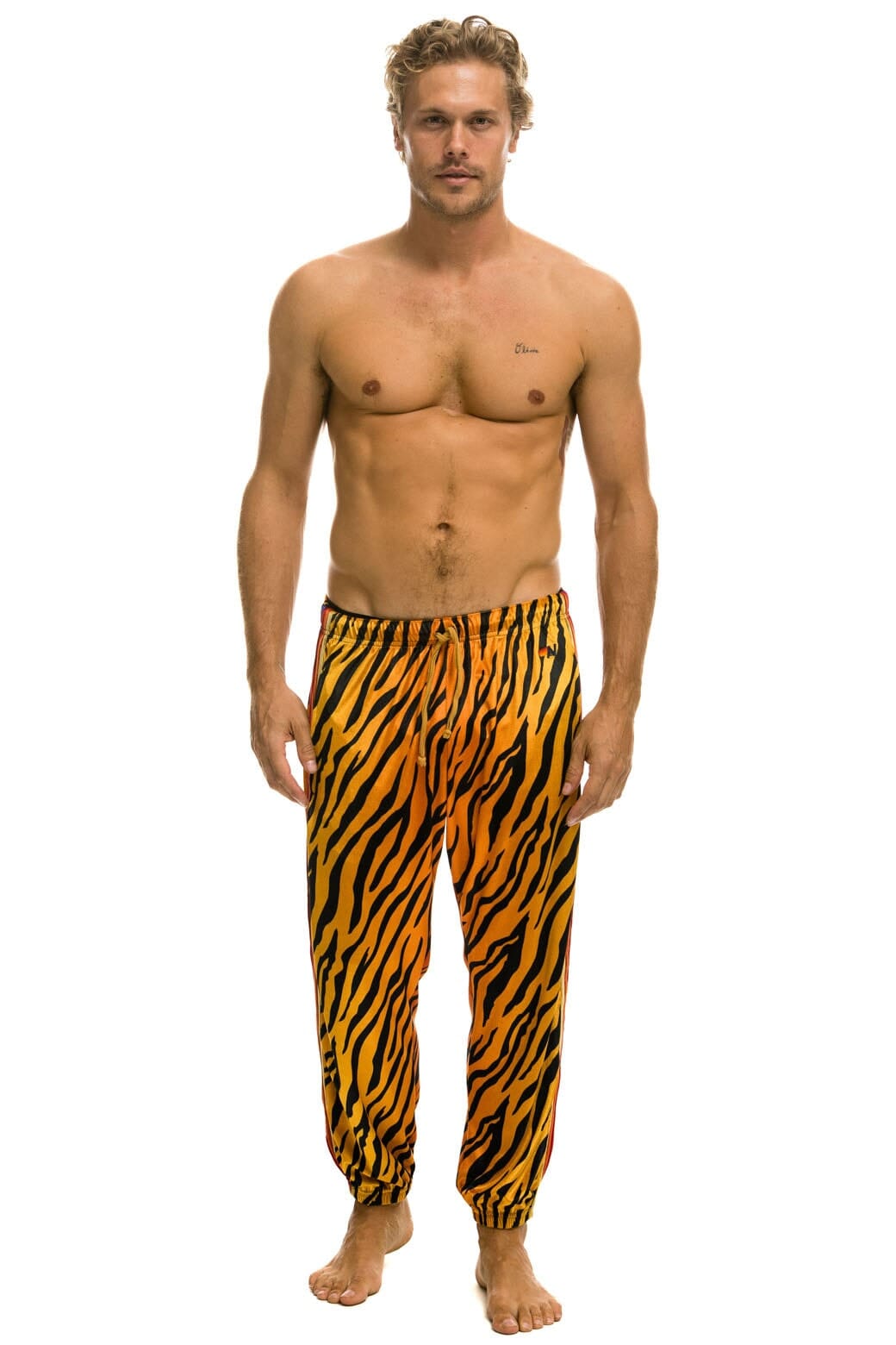 MEN'S CLASSIC VELVET SWEATPANTS - TIGER Mens Sweatpants Aviator Nation 