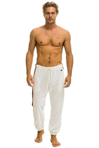 MEN'S CLASSIC VELVET SWEATPANTS - VINTAGE WHITE Mens Sweatpants Aviator Nation 