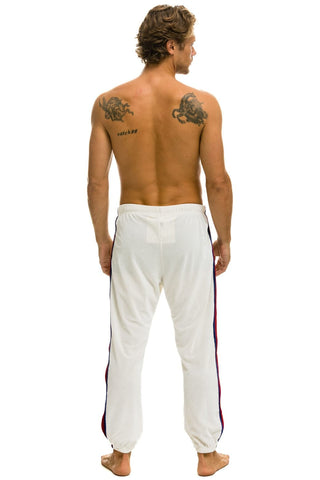 MEN'S CLASSIC VELVET SWEATPANTS - VINTAGE WHITE Mens Sweatpants Aviator Nation 