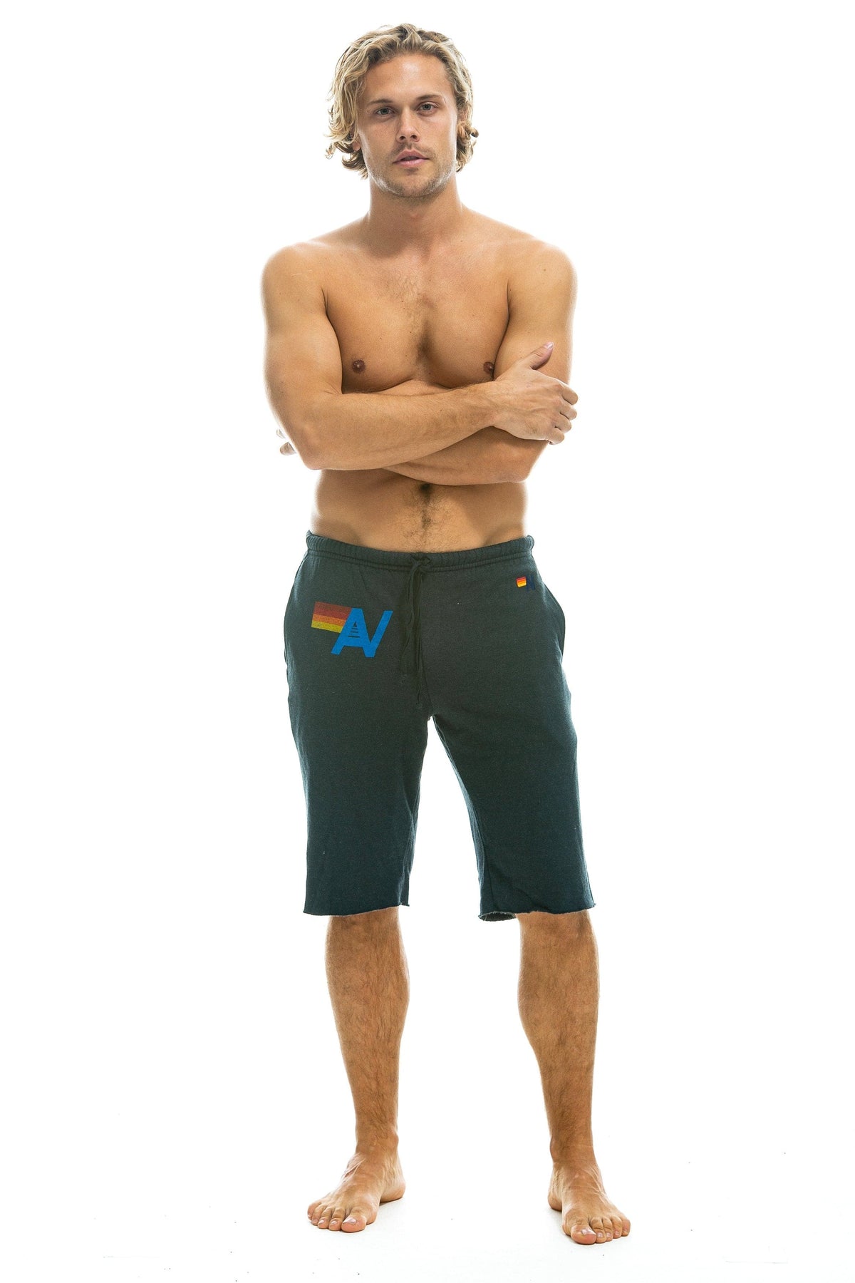 MEN'S LOGO SWEATSHORTS - CHARCOAL Sweatshorts Aviator Nation 