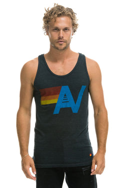 MEN'S LOGO TANK - CHARCOAL Men's Tank Aviator Nation 