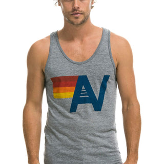 MEN'S LOGO TANK - HEATHER GREY Men's Tank Aviator Nation 