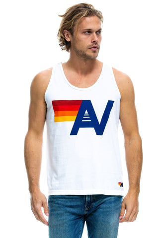 MEN'S LOGO TANK - WHITE Men's Tank Aviator Nation 