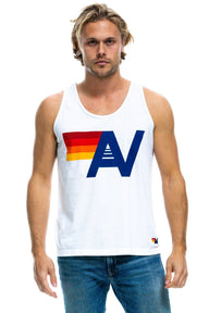 MEN'S LOGO TANK - WHITE Men's Tank Aviator Nation 