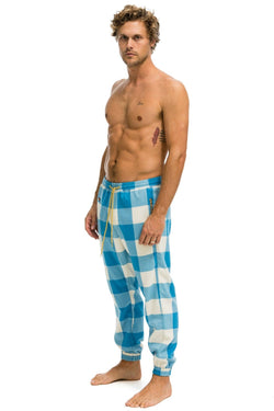 MEN'S PLAID LODGE PANT - HAYDEN PLAID Mens Sweatpants Aviator Nation 