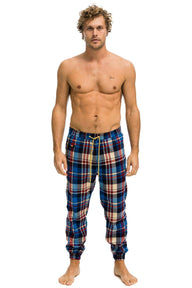 MEN'S PLAID LODGE PANT - PATRIOT PLAID Mens Sweatpants Aviator Nation 
