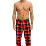 MEN'S PLAID LODGE PANT - RUGBY PLAID Mens Sweatpants Aviator Nation 