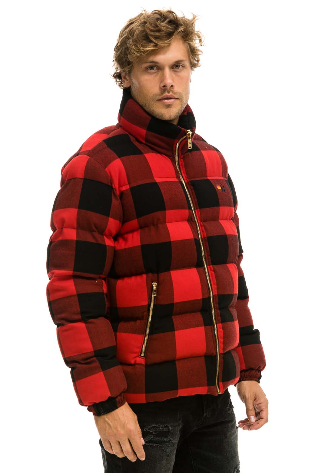 MEN'S PLAID TRAVELER JACKET - BUFFALO PLAID Jacket Aviator Nation 