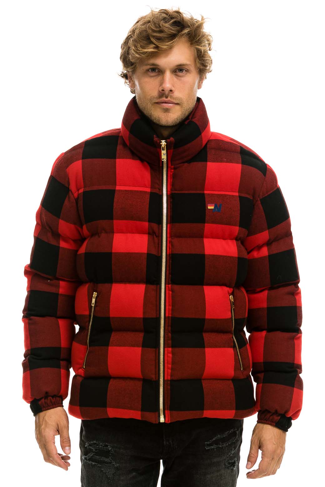 MEN&#39;S PLAID TRAVELER JACKET - BUFFALO PLAID Jacket Aviator Nation 