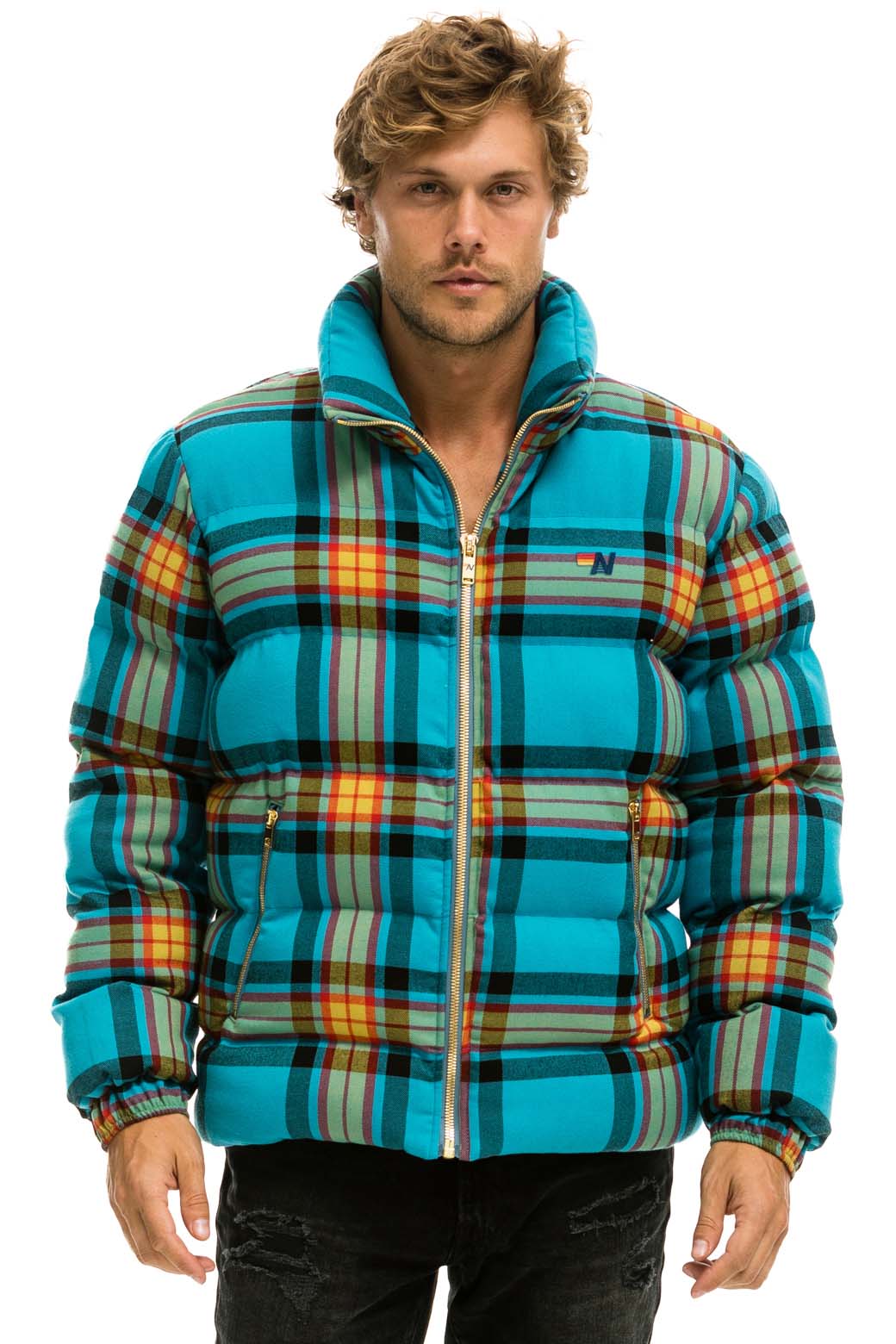MEN'S PLAID TRAVELER JACKET - JACKSON PLAID Jacket Aviator Nation 