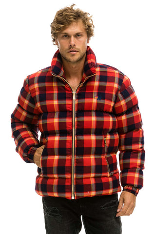 MEN'S PLAID TRAVELER JACKET - RUGBY PLAID Jacket Aviator Nation 
