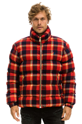 MEN'S PLAID TRAVELER JACKET - RUGBY PLAID Jacket Aviator Nation 