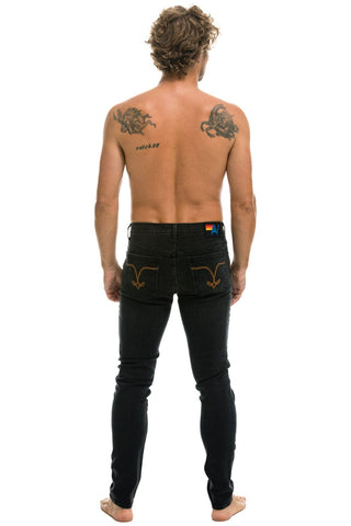 MEN'S SLIM FIT SURFER DENIM JEAN - VINTAGE BLACK Men's Jeans Aviator Nation 