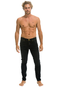 MEN'S SLIM FIT SURFER DENIM JEAN - VINTAGE BLACK Men's Jeans Aviator Nation 