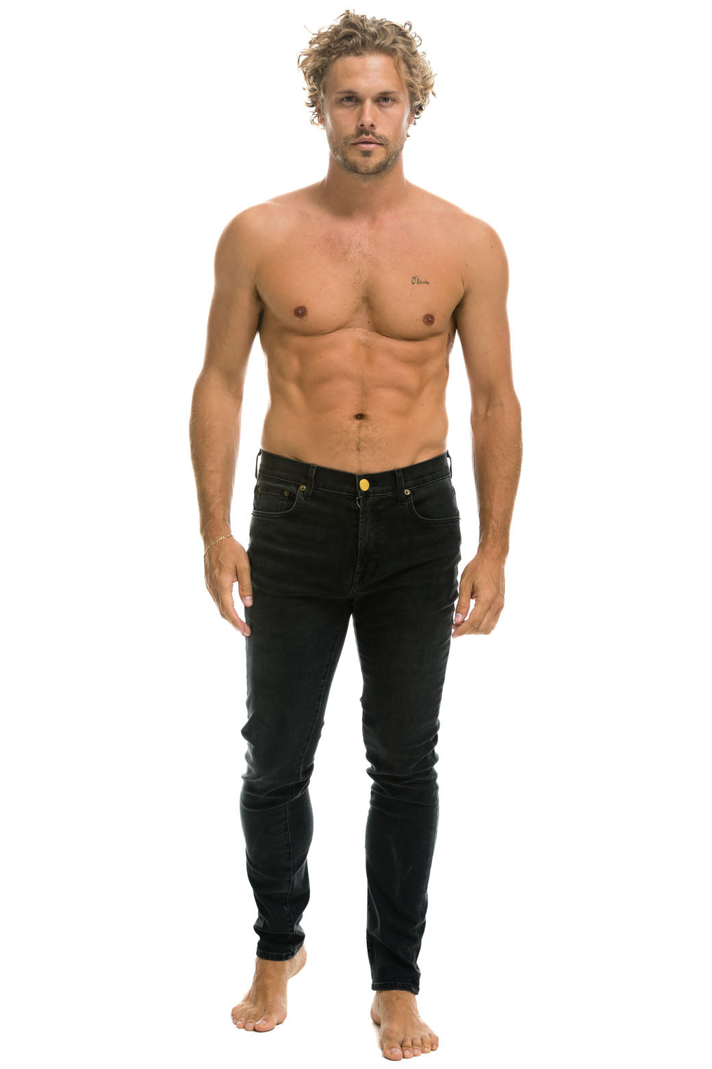MEN'S SLIM FIT SURFER DENIM JEAN - VINTAGE BLACK Men's Jeans Aviator Nation 